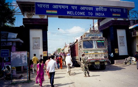 India-Nepal border at Sanauli.