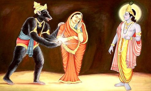 A 18 days fight between Lord Krishna and Jambavantha resulted in transfer of diamond from later to former.