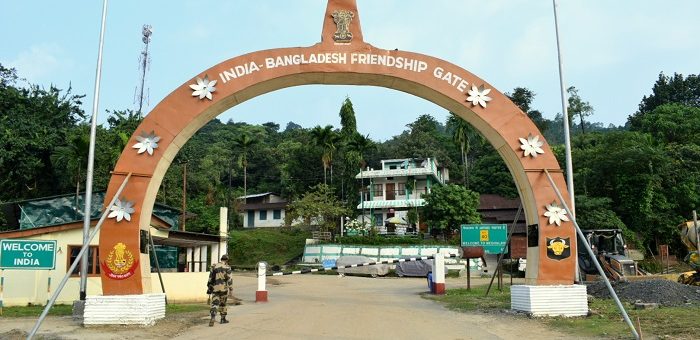 India Bangladesh Friendship Gate At Tamabil Check Post