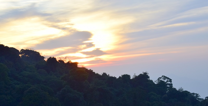 Sunset at Sialsuk In Mizoram